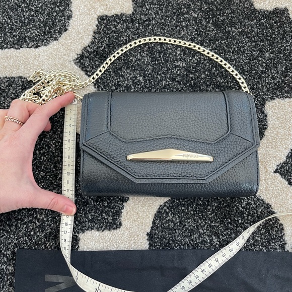 Black Mimco Leather Shoulder bag with dust bag - Picture 5 of 11